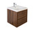 Molly 30" Rosewood Wall Mounted Modern Vanity