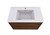 Molly 36" Rosewood Wall Mounted Modern Vanity