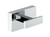 Chrome Rectangular Robe Hook