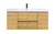 MORENO MOB 48" NATURAL OAK WALL MOUNTED MODERN BATHROOM VANITY WITH REINFORCED ACRYLIC SINK