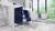 MORENO DOLCE 60'' SINGLE SINK NIGHT BLUE MODERN BATHROOM VANITY W/ 2 DOORS 3 DRAWERS AND ACRYLIC SINK