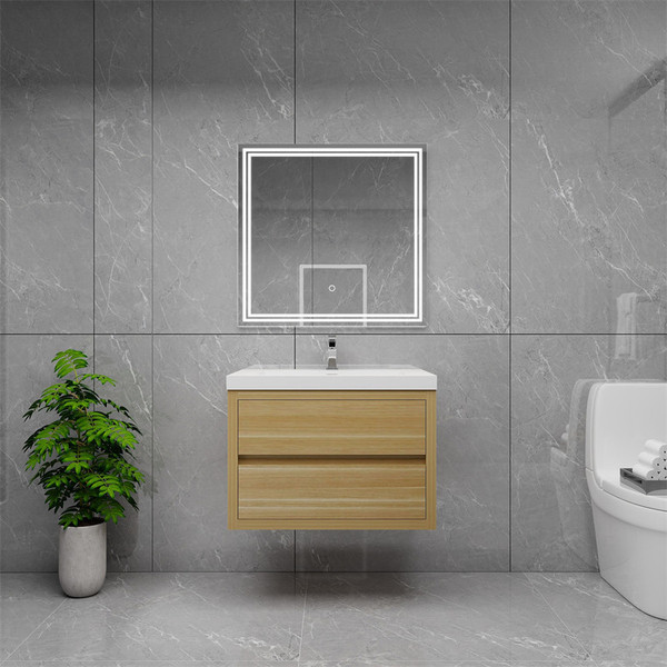 Louis 30" Floating Bathroom Vanity with Reinforced Acrylic Sink