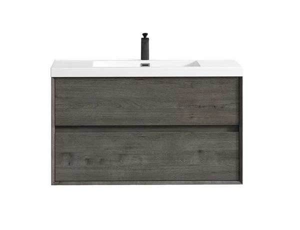 SLIM 42" Wall Mounted Modern Bathroom Vanity
