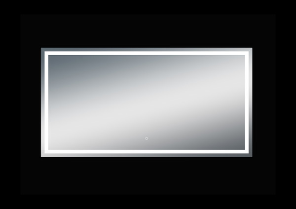 Fiona 76'' Polished Edge Frosted Panel LED Mirror (40''Height)