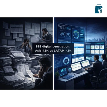 2% penetracion en LATAM del eCommerce B2B