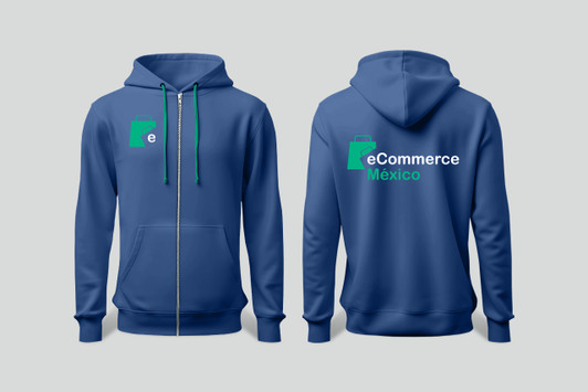 sudadera capucha y cierre azul eCommerce Mexico sudadera capucha y cierre azul eCommerce Mexico