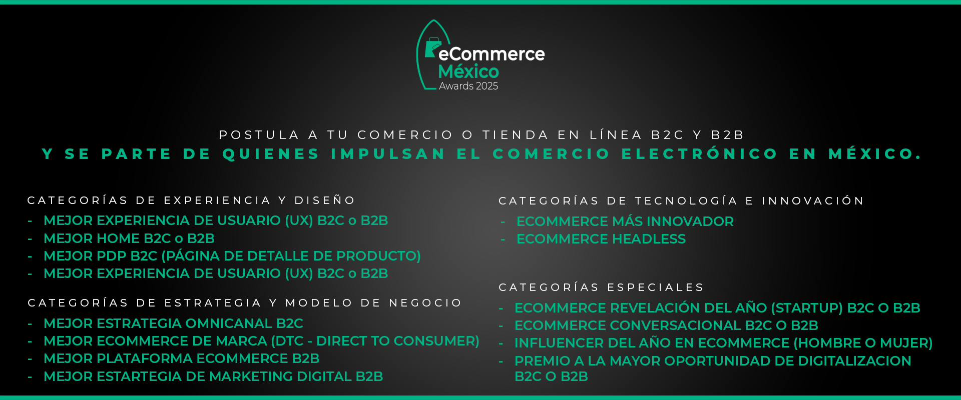 Convocatoria eCommerce México Awards 2025