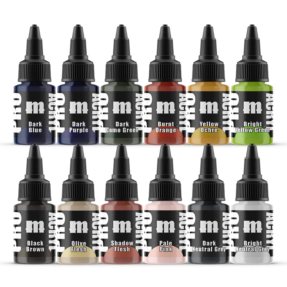 Monument Hobbies Pro Acryl - Pittura acrilica in miniatura, 22 ml, lavaggio della carne