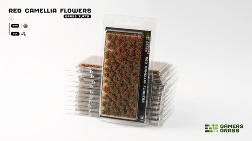 Gamers Grass - Tufts - Red Camillia Flowers 6mm