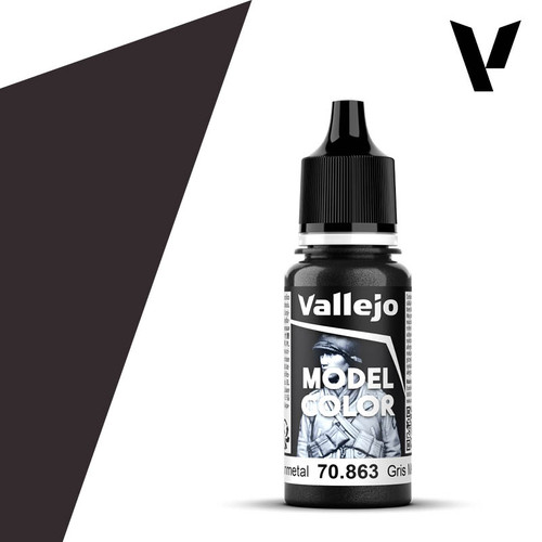 Vallejo Model Color - Metallic - Gunmetal 18ml