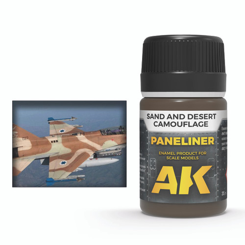AK Interactive - Weathering - Paneliner for Sand and Desert Camouflage 35ml