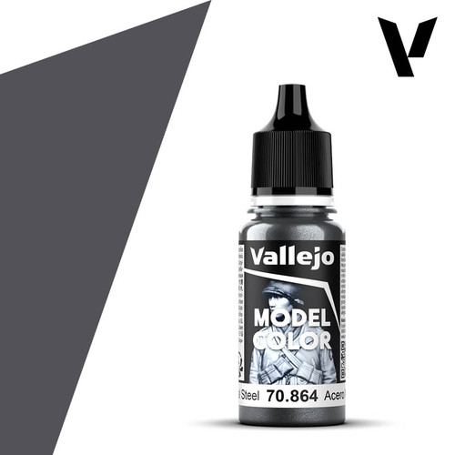 Vallejo Model Color - Natural Steel (Metallic) 18ml