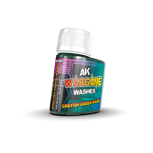 AK Interactive - Wargame Wash - Greyish Green Wash 35ml