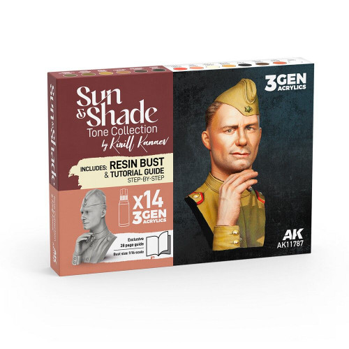 AK Interactive - Sun & Shade Tone Collection (+ Bust) by Kirill Kanaev