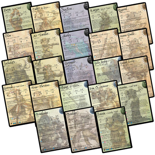 Moonstone: Stat Card Errata Pack 2025