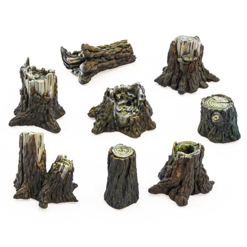 GSW Resin Bits - Medium Tree Stumps (x8)