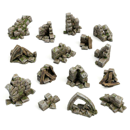 GSW Resin Bits - Stone Ruins (x15)