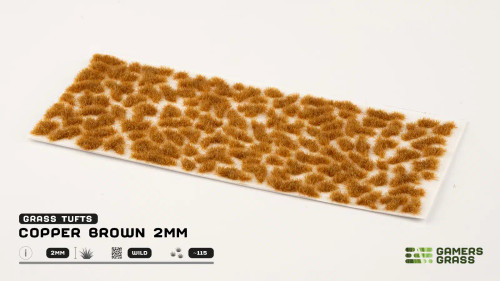 Gamers Grass - Tufts - Copper Brown 2mm