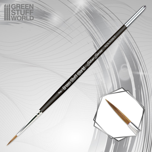GSW Size 2 - SILVER Series Kolinsky Brush