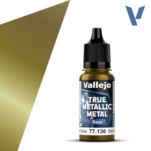Vallejo True Metallic Metal - Greenish Gold (Base)
