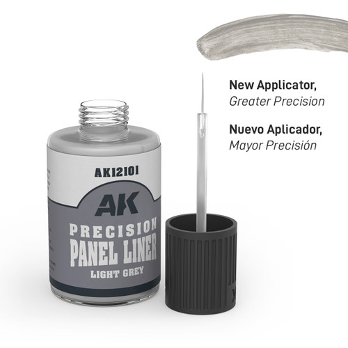 AK Interactive - Precision Panel Liner - Light Grey 30ml
