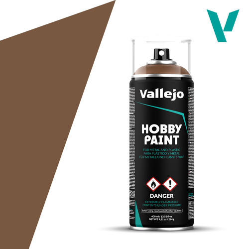 Vallejo Spray Primer - Beasty Brown 400ml *PICK UP ONLY*