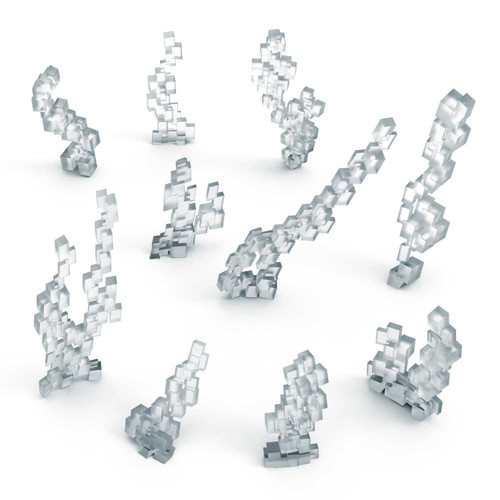 GSW Resin Bits - Transparent pixel effects (x10)