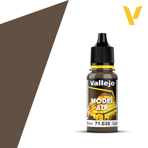 Vallejo  - Model Air - Camouflage Medium Brown 18ml