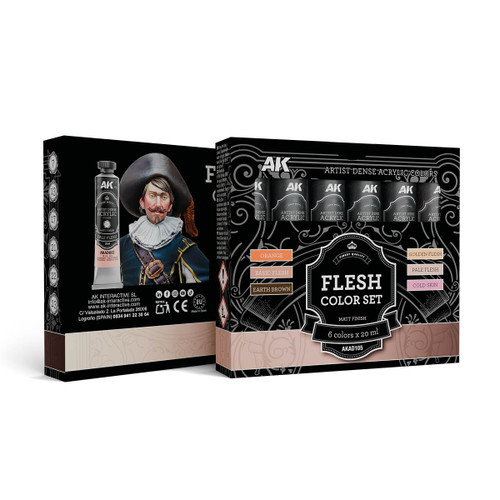 AK Interactive - Artistic Dense Acrylic Color - Flesh Color Set