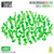 GSW - GREEN Resin Crystals (Small) x80