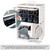 Jucoci ABS White Miniatures Portable Storage Case - Double