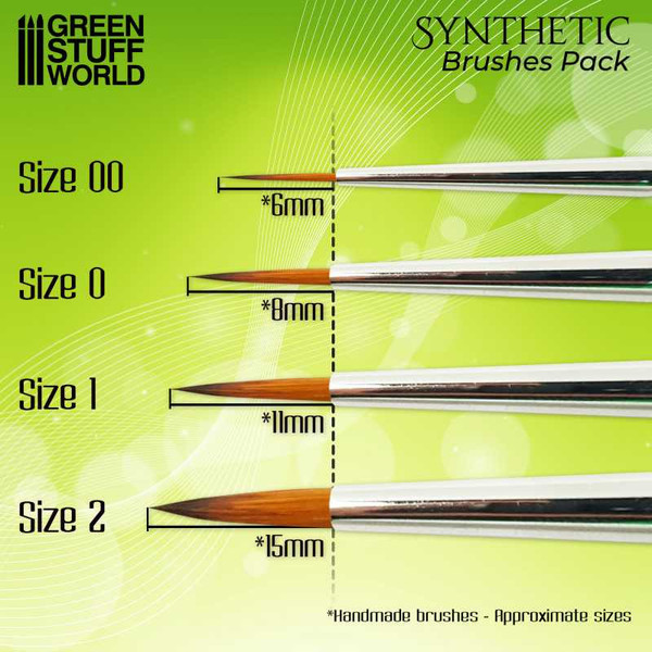 GSW Size 2 - GREEN Series Synthetic Brush