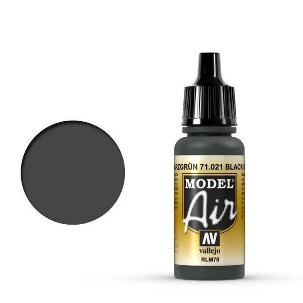 Vallejo Model Air 71.021  Black Green RLM70 17ml paint