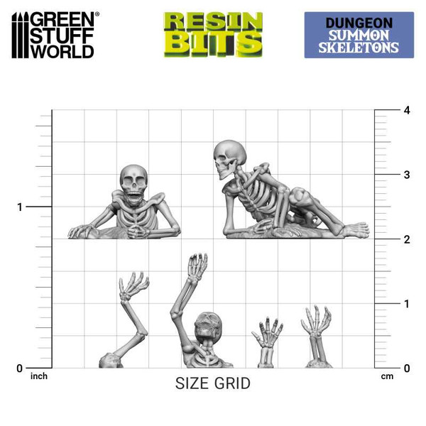 GSW Resin Bits - Summon Skeletons (x24)