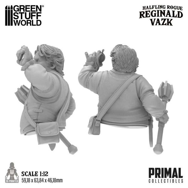 GSW - PRIMAL Collectibles - Halfling Rogue Reginald Vazk Bust 1:12