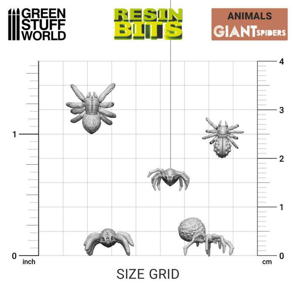 GSW Resin Bits - Big Spiders (x19)