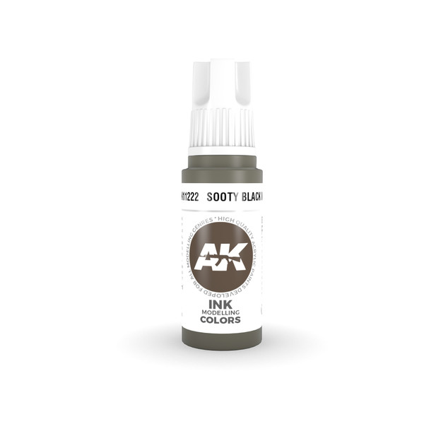 AK Interactive 3Gen - Sooty Black INK 17ml