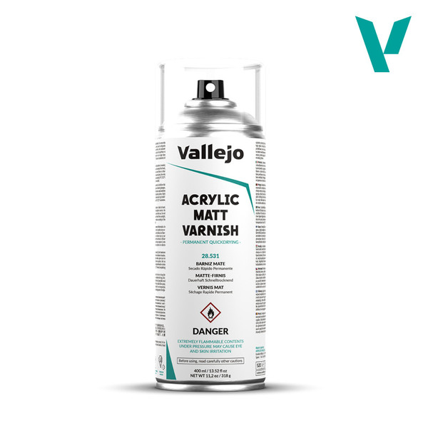 Vallejo - Matt Aerosol Spray Varnish 400ml *PICK-UP ONLY*