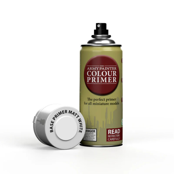 Army Painter - Colour Primer Matt White Aerosol Spray 400ml *PICK-UP ONLY*