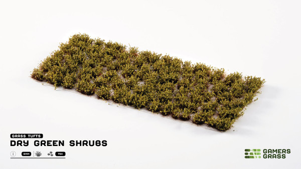Gamers Grass - Tufts - Dry Green Shrubs 6mm