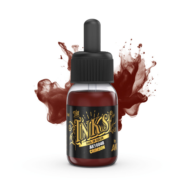 AK Interactive - The Inks - Crimson - 30ml