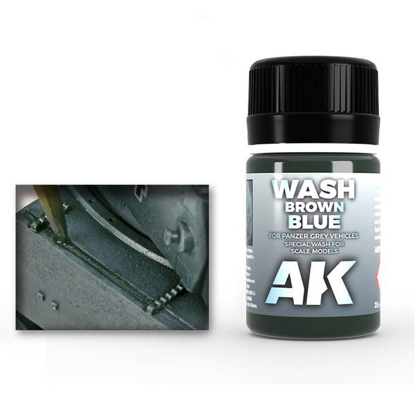 AK Interactive - Wash - Brown Blue for Panzer Grey 35ml