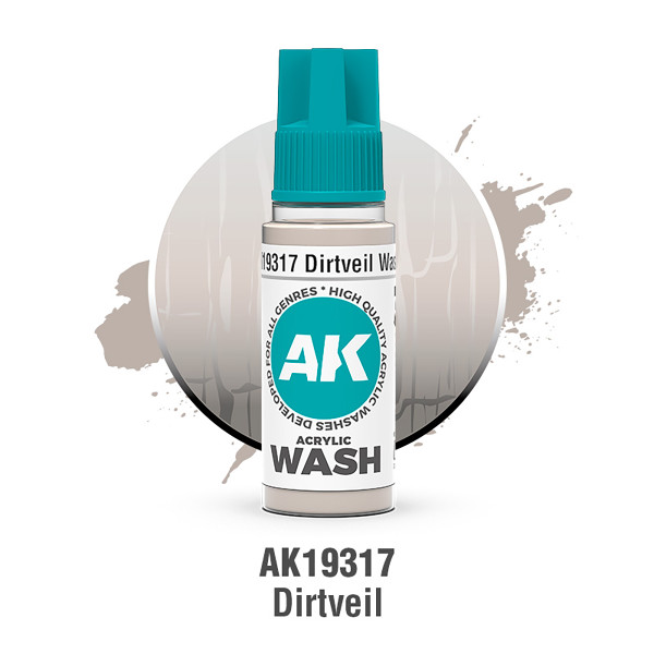 AK Interactive 3Gen - Acrylic Wash - Dirtveil 18ml