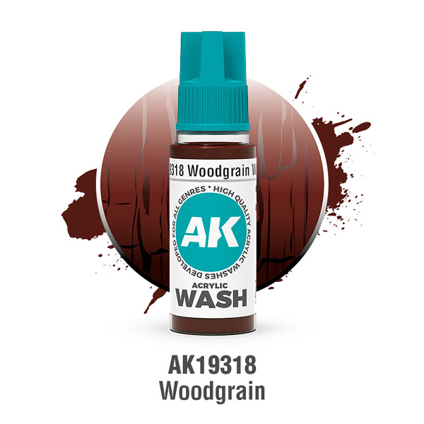 AK Interactive 3Gen - Acrylic Wash - Woodgrain 18ml