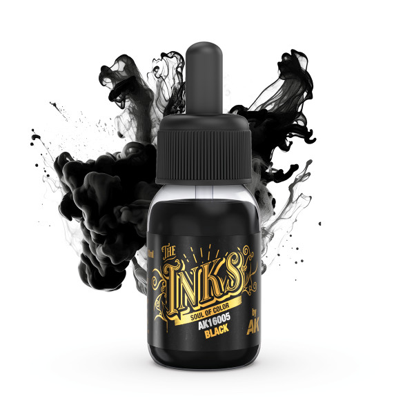 AK Interactive - The Inks - Black - 30ml