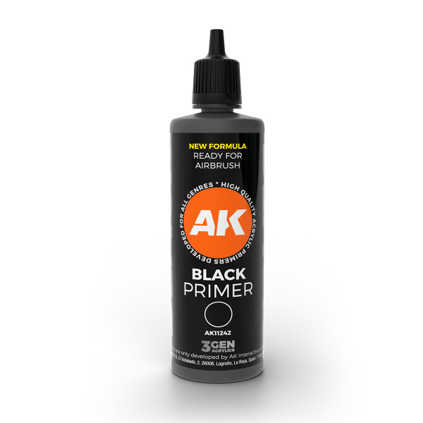 AK Interactive 3Gen - Black Primer 100ml