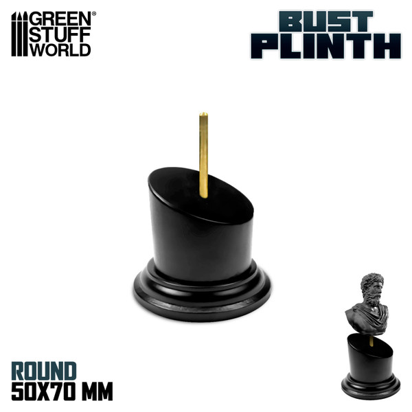 GSW - Tapered Round Bust Plinth 5x5cm