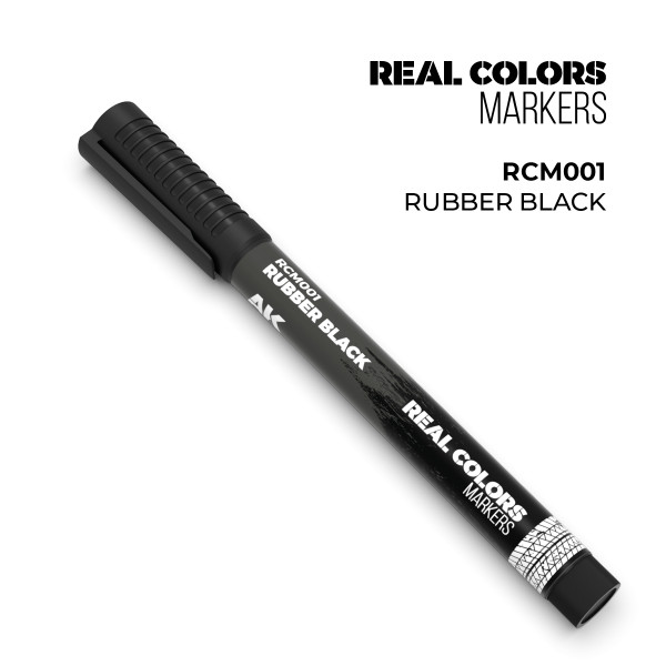AK Interactive - Real Color Marker - Rubber Black