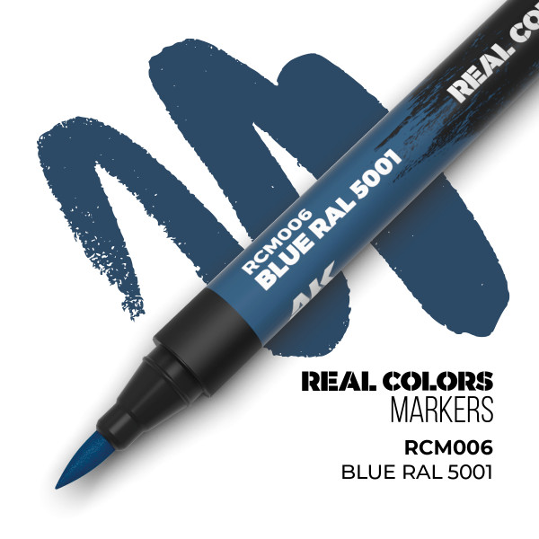 AK Interactive - Real Color Marker - Blue RAL 5001