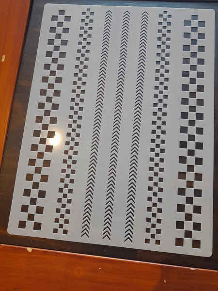 Checkers Stencil - Large
